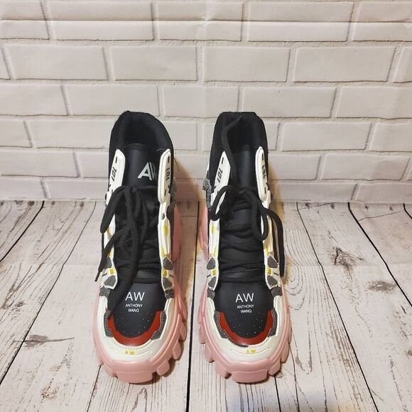 Anthony Wang Sour Sop 04 Gundam Wing Pink Sneakers US Women 8 - Picture 6 of 6